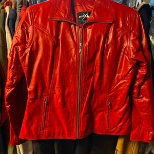 Wilson’s Leather Short Red Leatherher Jacket - Medium
